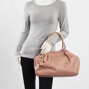 Gucci Blush Pink Guccissima Leather Medium Sukey Tote Bag